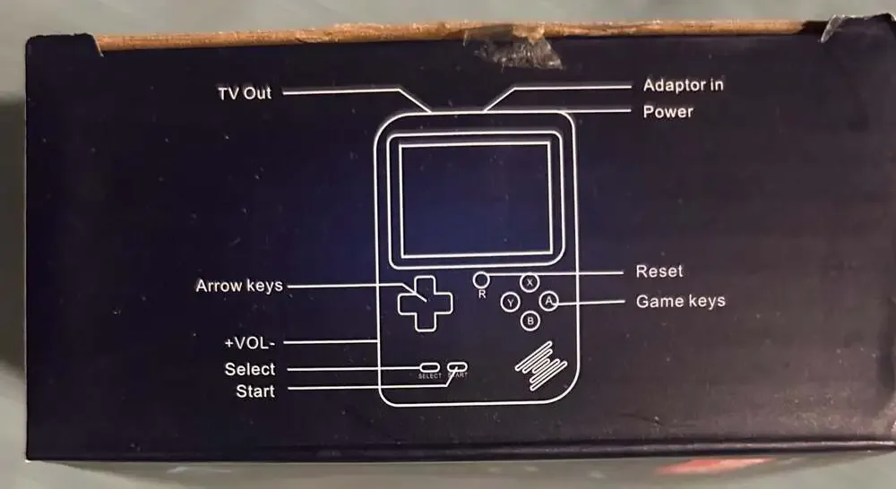 Game Box Plus Retro Handheld 8-Bit Gaming Console  LCD and TV Output